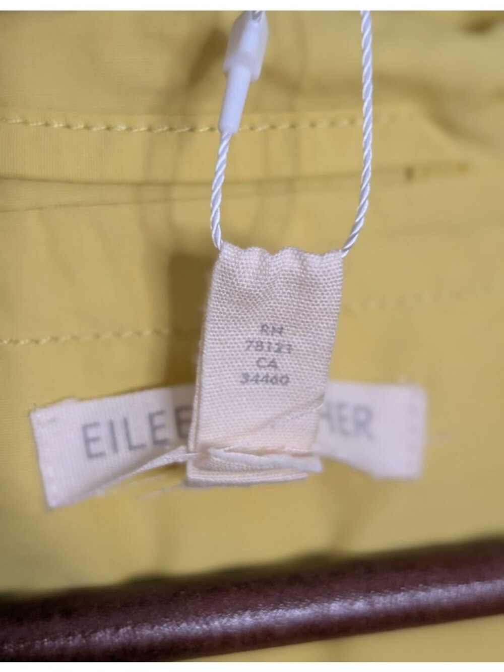 Eileen Fisher Citrn Hooded Anorak Coat 1X Lightweight Organic Cotton Raincoat - Picture 11 of 16